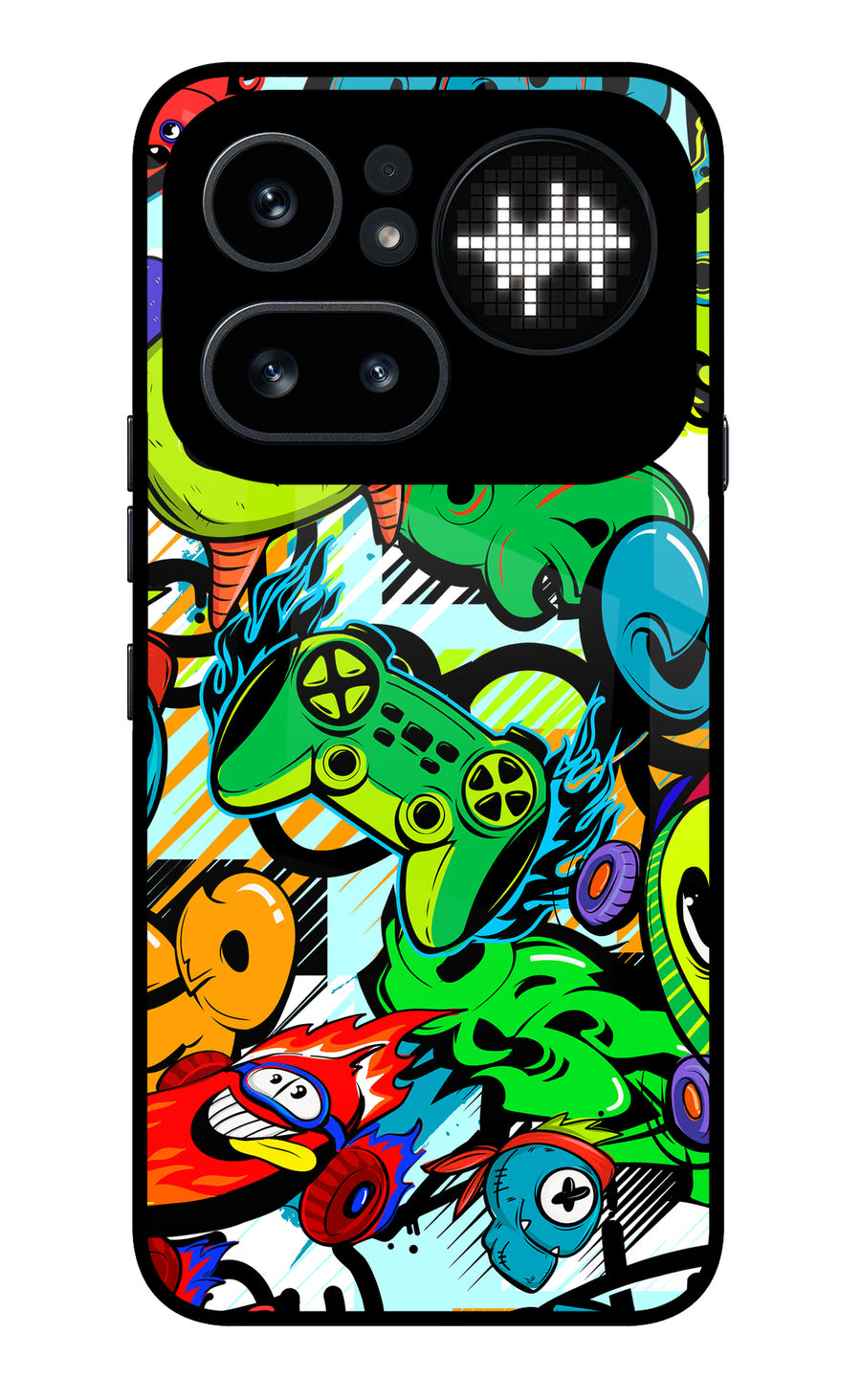 Game Doodle Nothing Phone 4a Pro Back Cover, Metal case