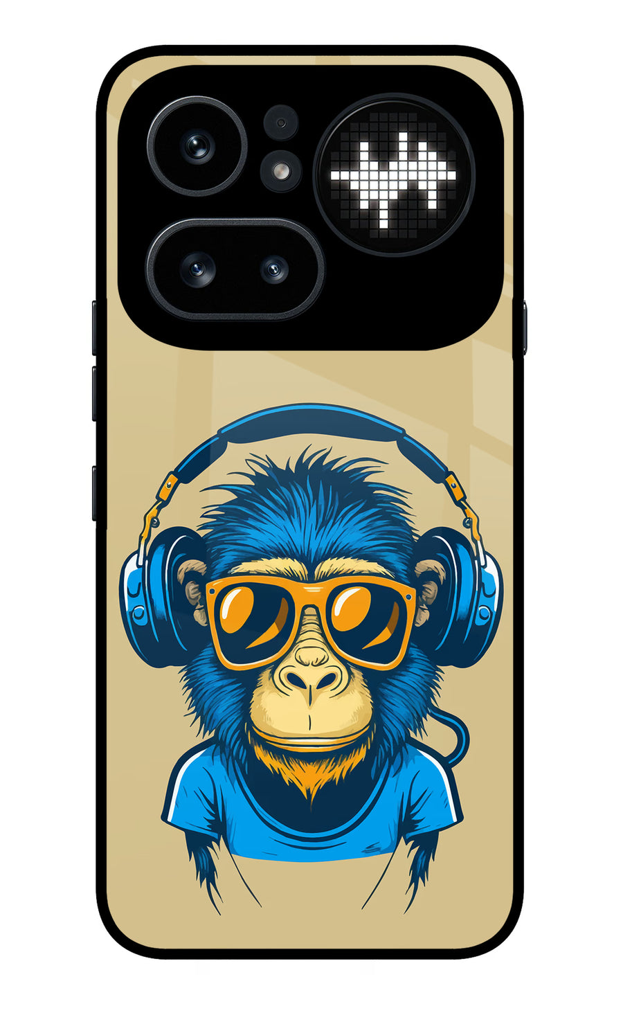 Monkey Headphone Nothing Phone 4a Pro Back Cover, Metal case