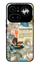 Aquarius Zodiac Nothing Phone 4a Pro Metal Case Back Cover by Casekaro