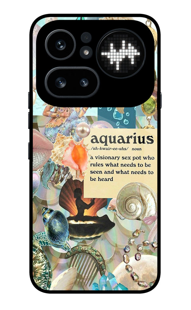Aquarius Zodiac Nothing Phone 4a Pro Metal Case Back Cover by Casekaro