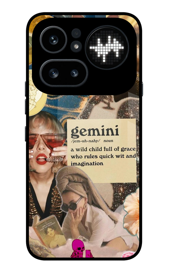 Gemini Zodiac Nothing Phone 4a Pro Metal Case Back Cover by Casekaro