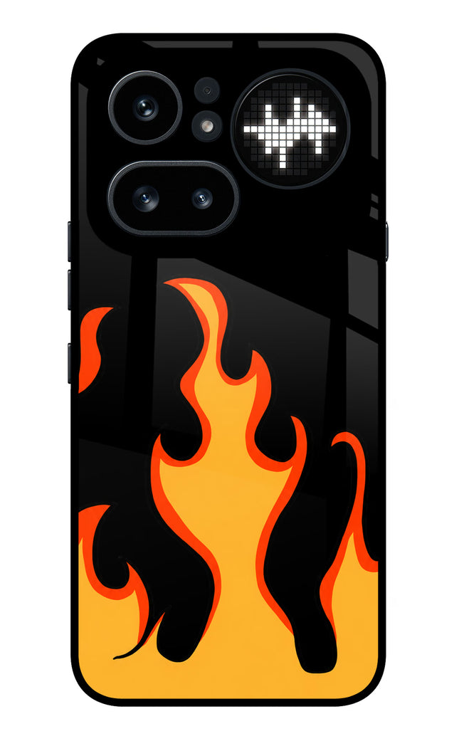 Fired Up – Black Nothing Phone 4a Pro Metal Case Back Cover by Casekaro