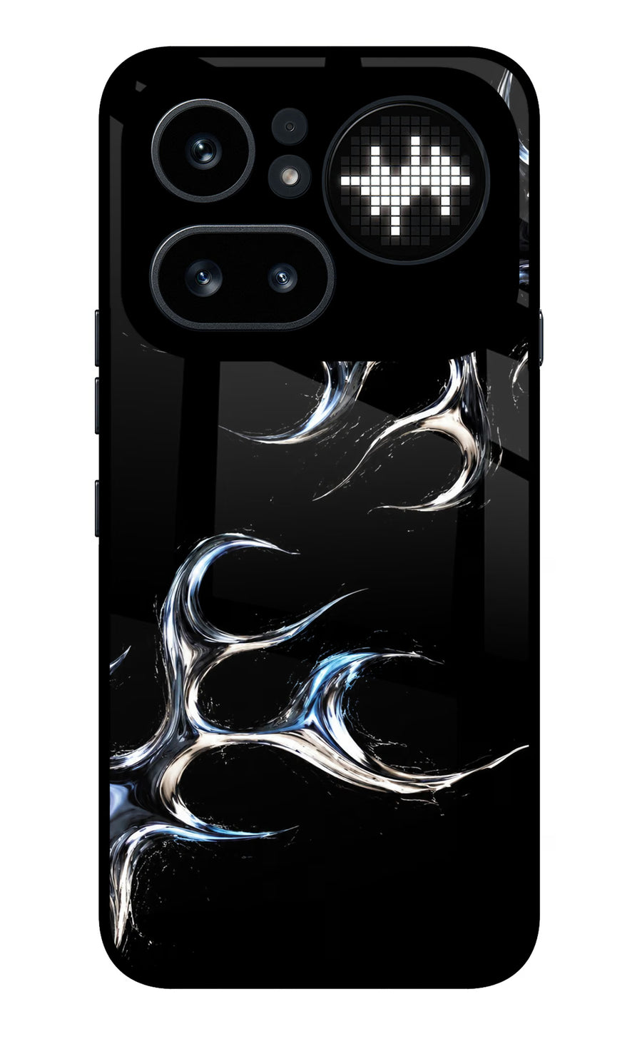 Chrome Tribal Nothing Phone 4a Pro Back Cover, Metal case