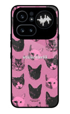 Pink Cats Nothing Phone 4a Pro Metal Case Back Cover by Casekaro