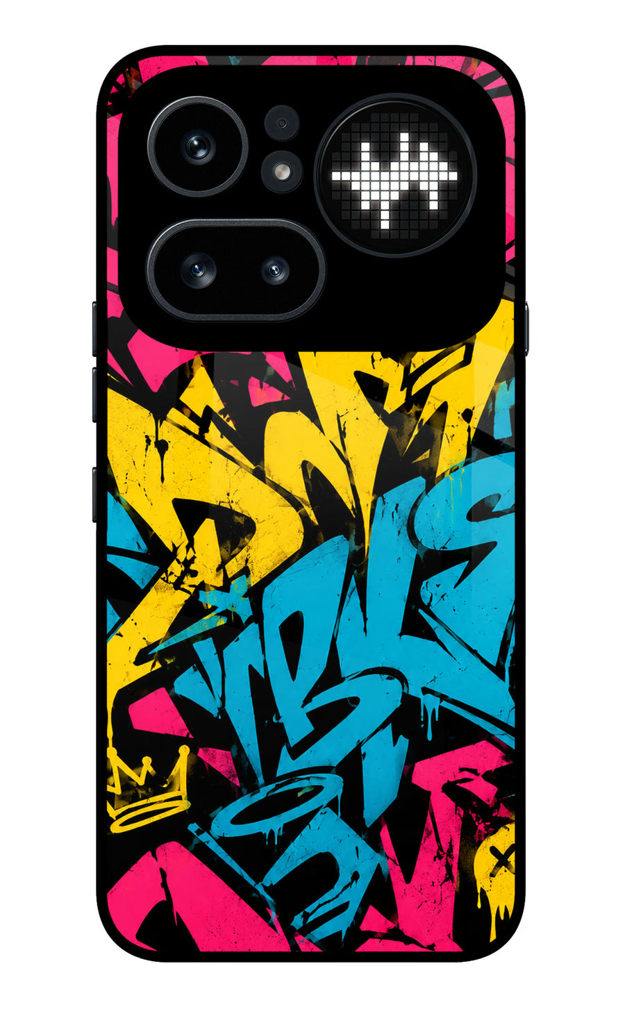 Graffiti Vibe Nothing Phone 4a Pro Back Cover, Metal case