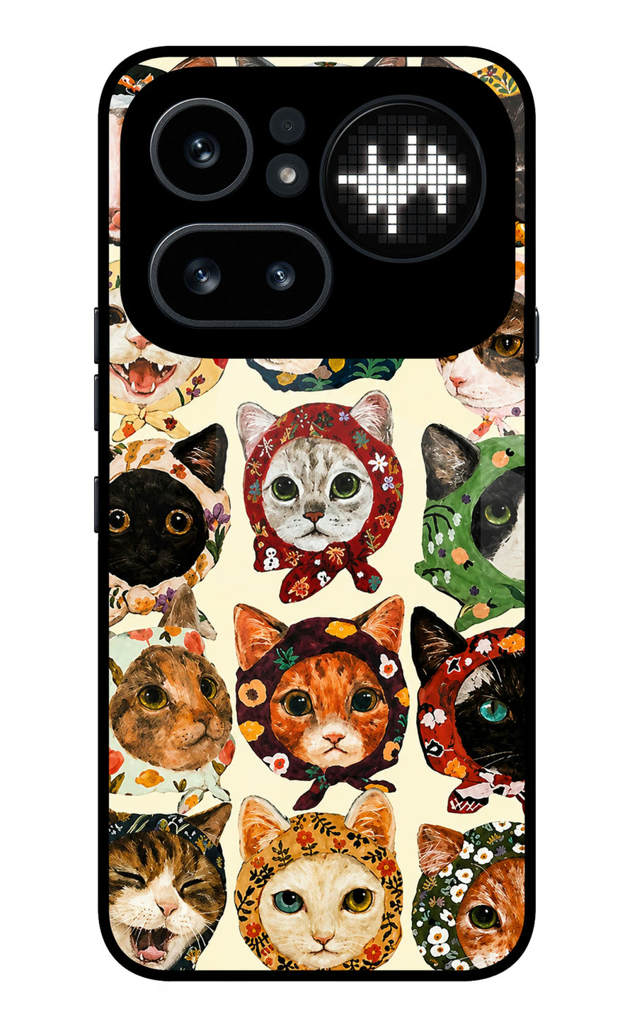 Cool Cat Nothing Phone 4a Pro Back Cover, Metal case