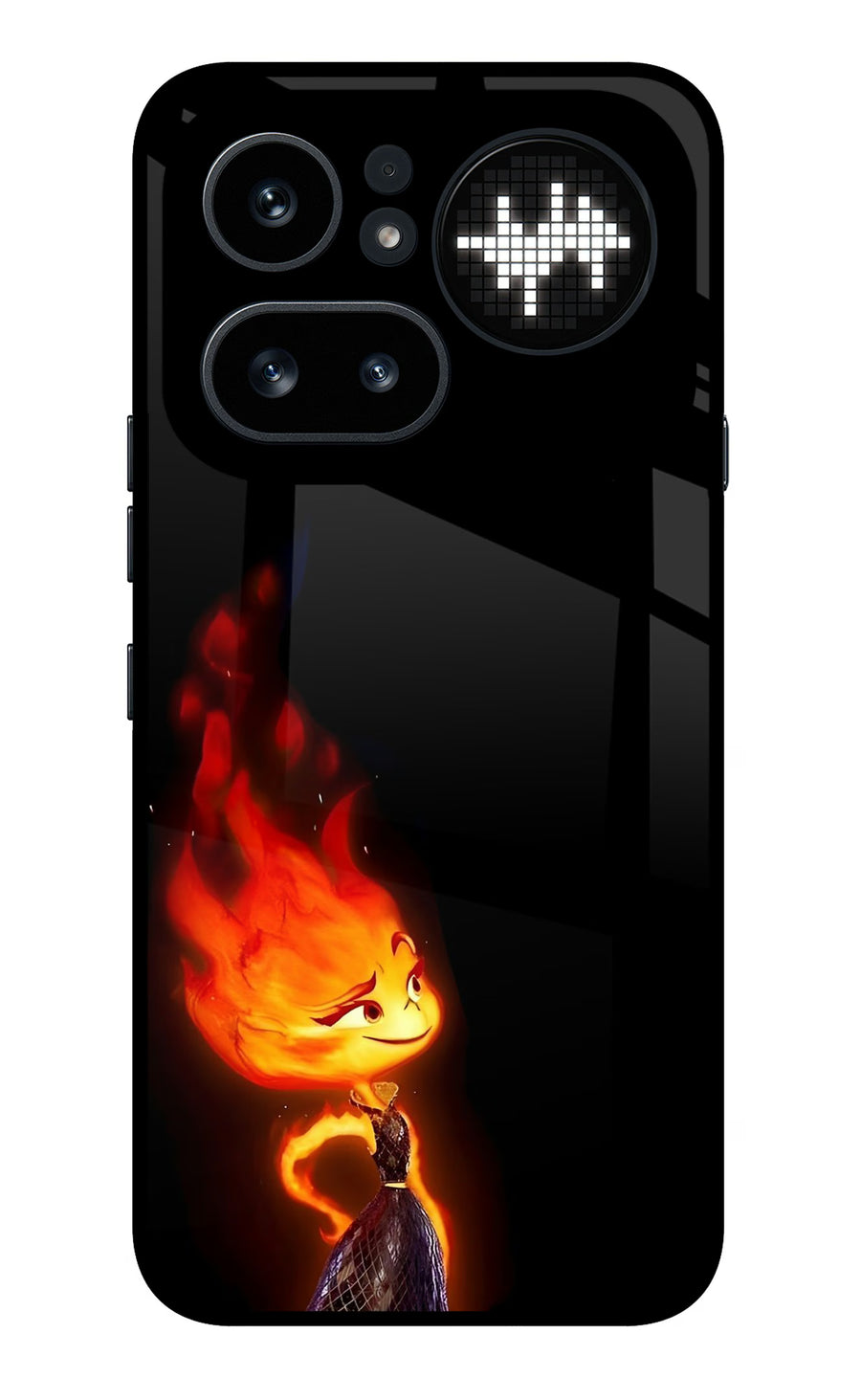 Ember Flame Nothing Phone 4a Pro Back Cover, Metal case