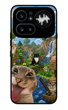 Minecraft Cat Chaos Nothing Phone 4a Pro Metal Case Back Cover by Casekaro