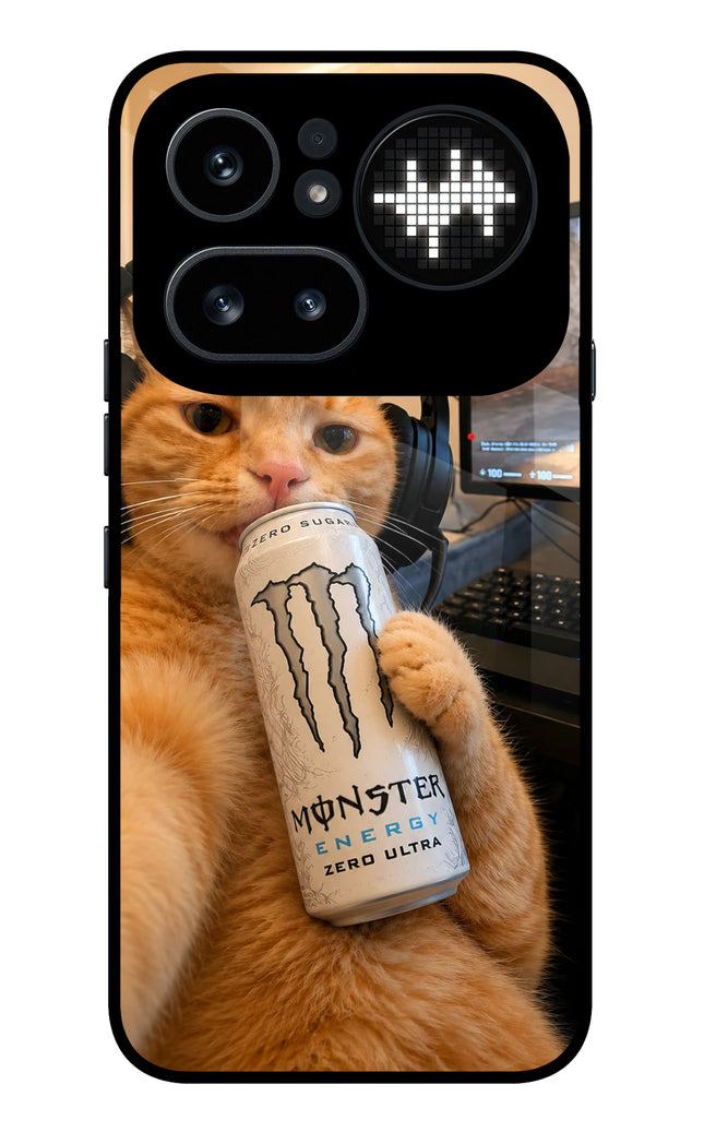 Gamer Cat Energy Nothing Phone 4a Pro Metal Case Back Cover by Casekaro