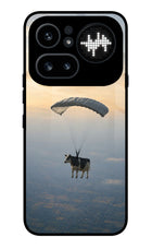 Skydiving Cow Nothing Phone 4a Pro Metal Case Back Cover by Casekaro