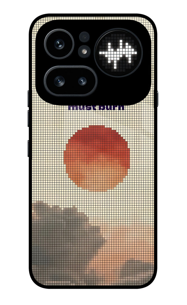 Pixel Sun Nothing Phone 4a Pro Metal Case Back Cover by Casekaro