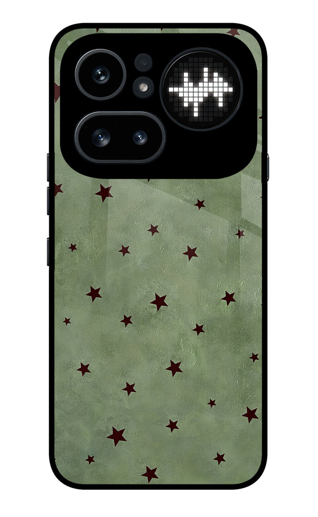 Green Stars Nothing Phone 4a Pro Metal Case Back Cover by Casekaro