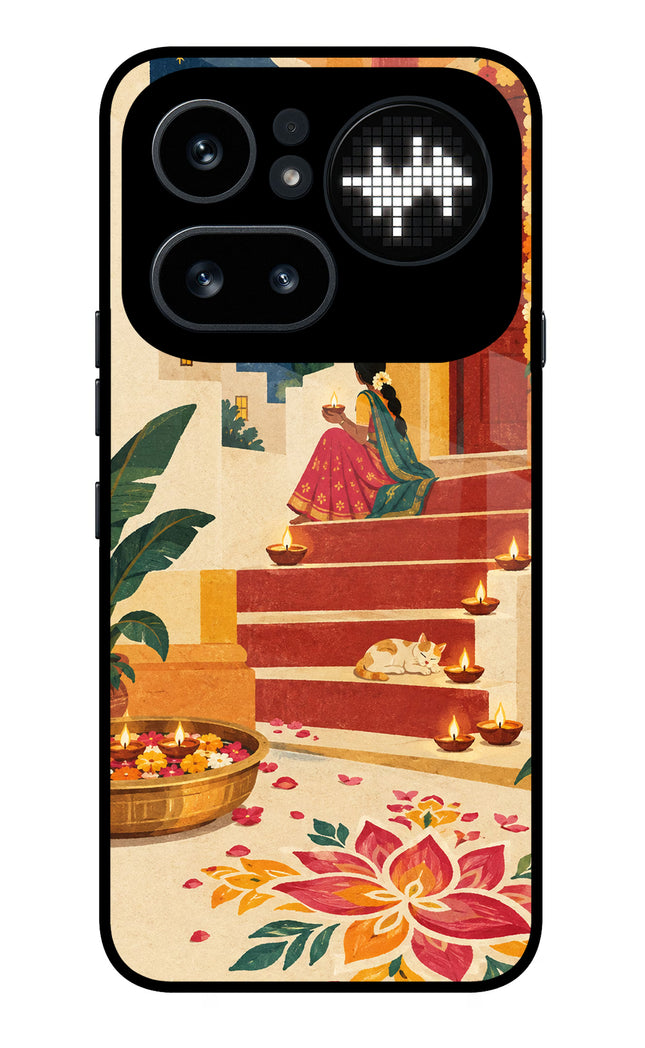 Diwali Rangoli Nothing Phone 4a Pro Metal Case Back Cover by Casekaro