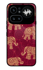 Maroon Elephant Nothing Phone 4a Pro Metal Case Back Cover by Casekaro