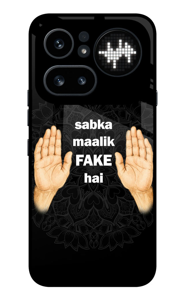 Sabka Malik Fake Nothing Phone 4a Pro Metal Case Back Cover by Casekaro