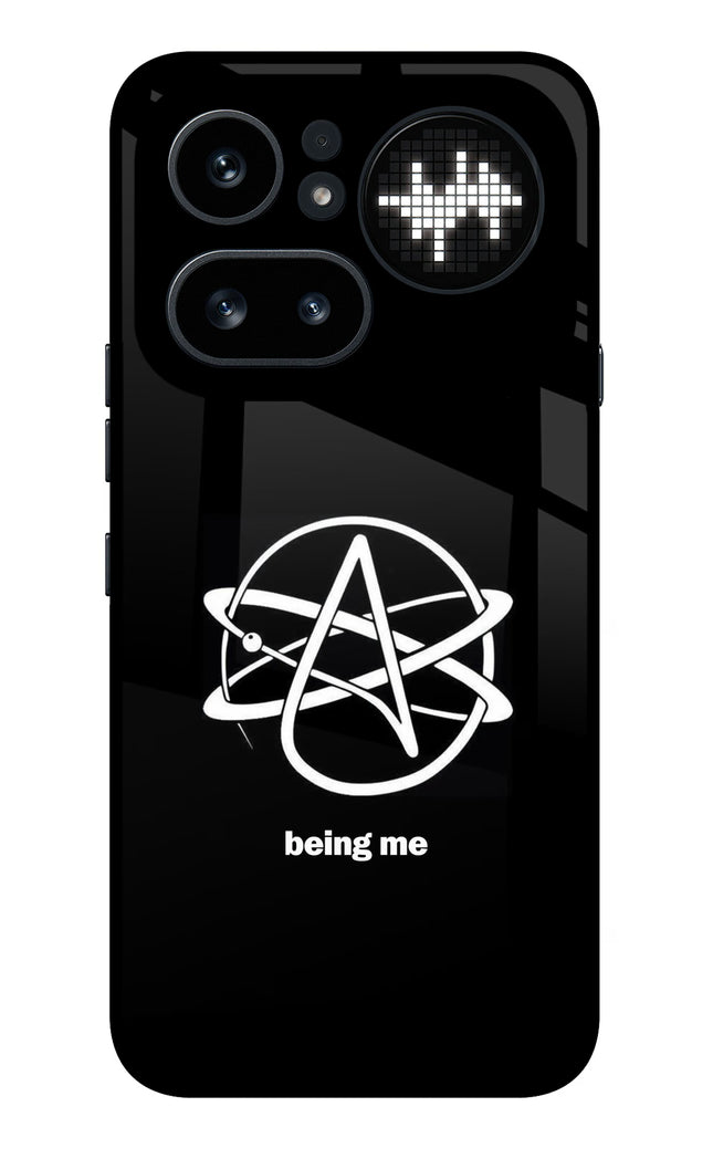 Atheist Symbol Nothing Phone 4a Pro Metal Case Back Cover by Casekaro
