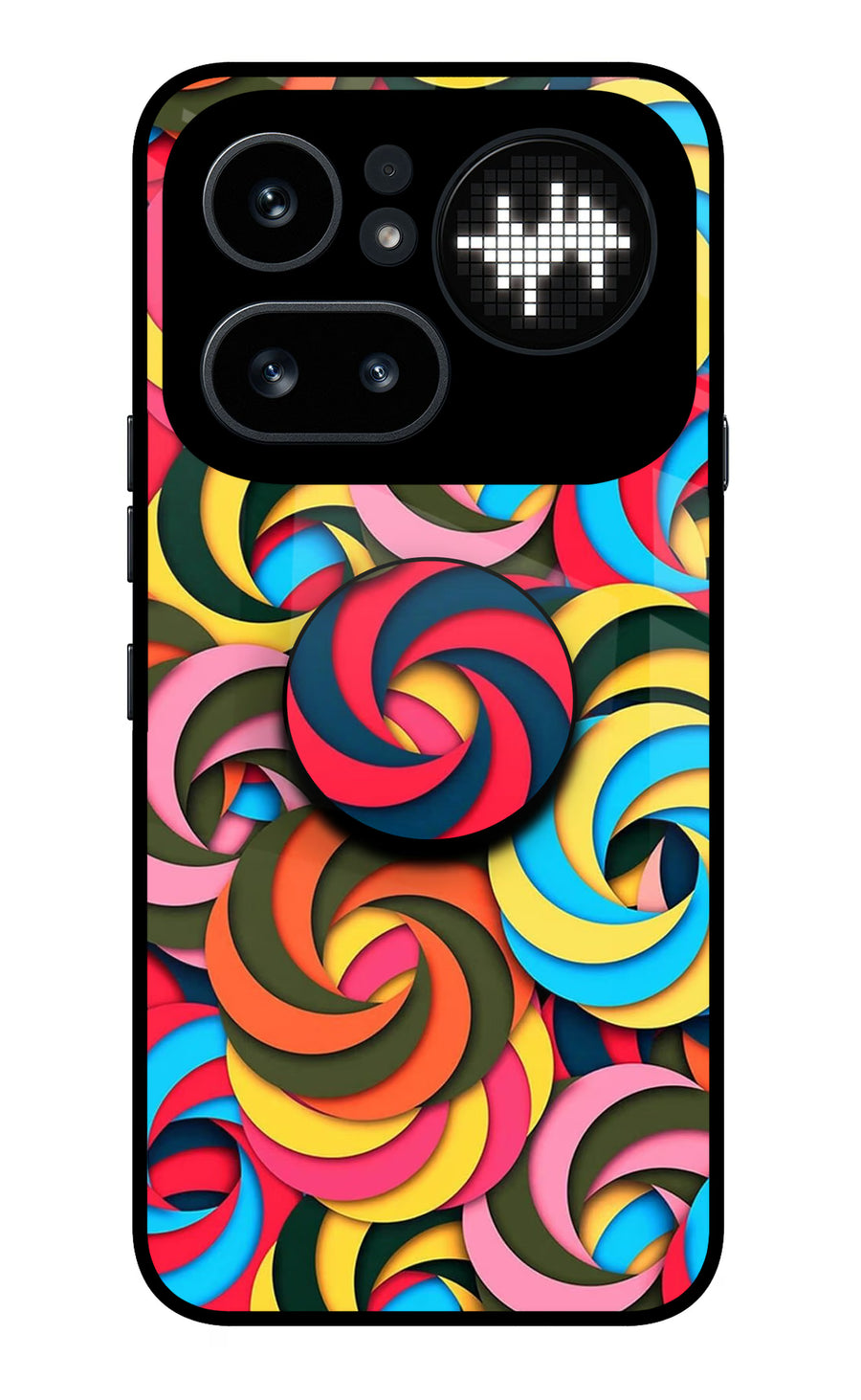 Spiral Pattern Nothing Phone 4a Pro Pop Case, Metal case