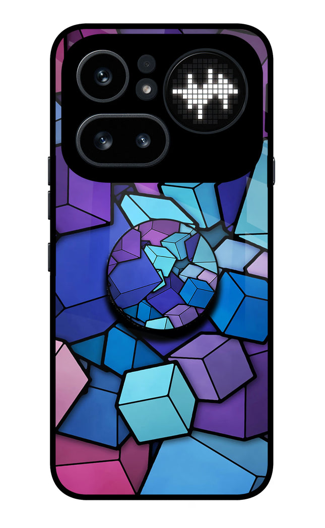 Cubic Abstract Nothing Phone 4a Pro Pop Case by Casekaro