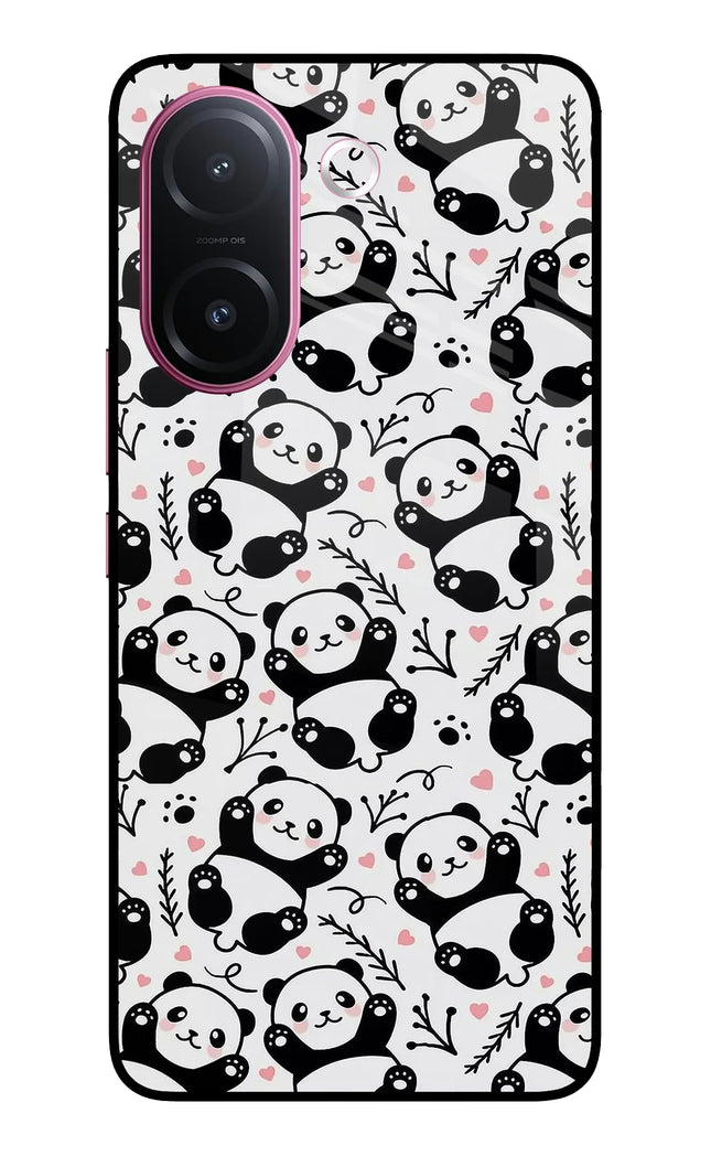 Cute Panda Vivo V60e 5G Metal Case Back Cover by Casekaro