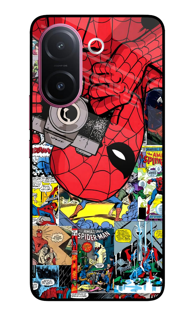 Spider Man Vivo V60e 5G Metal Case Back Cover by Casekaro