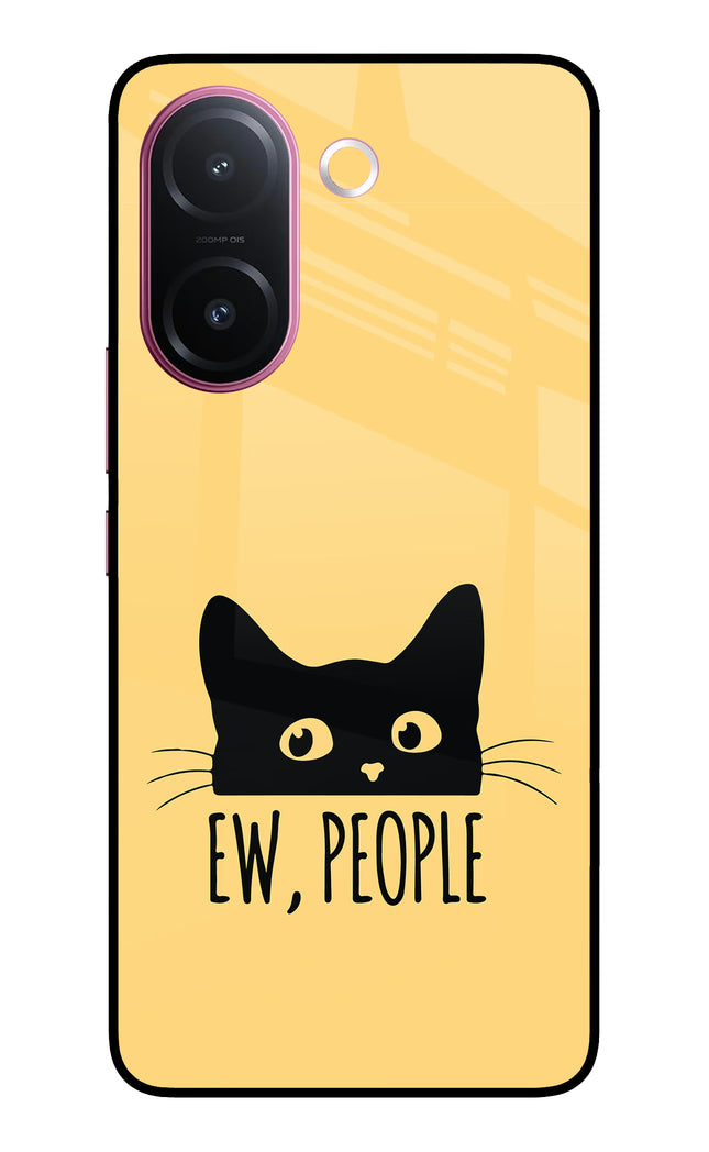 Ew People Catitude Vivo V60e 5G Metal Case Back Cover by Casekaro