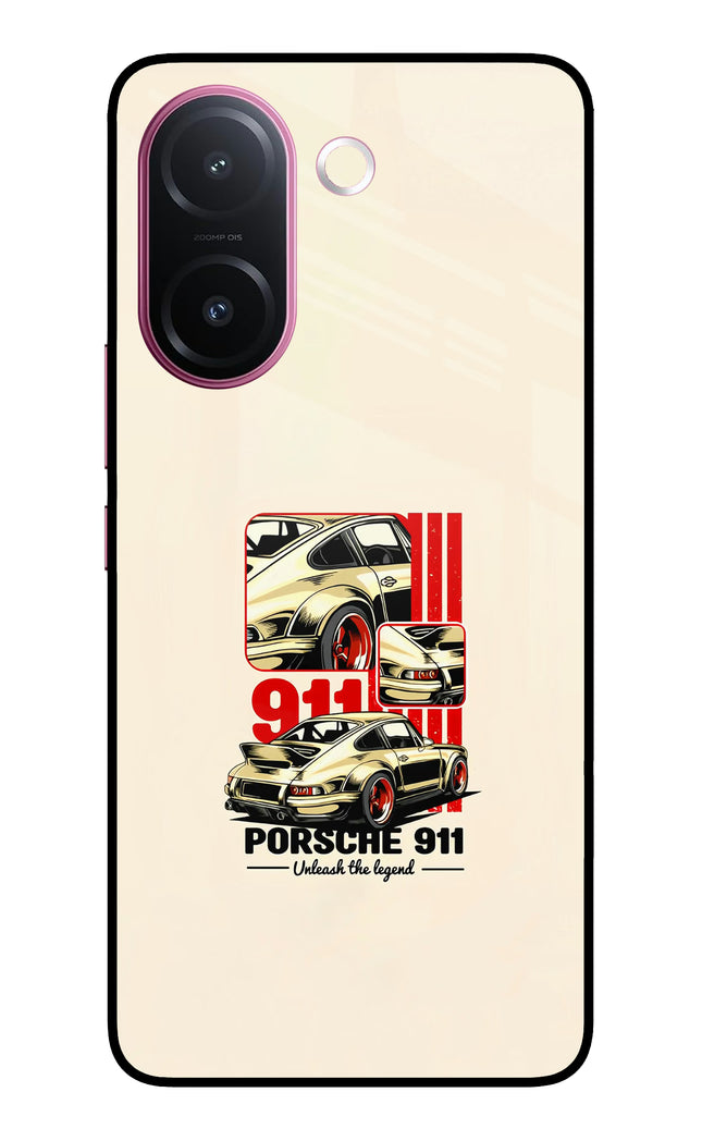Classic Porsche 911 Vivo V60e 5G Metal Case Back Cover by Casekaro