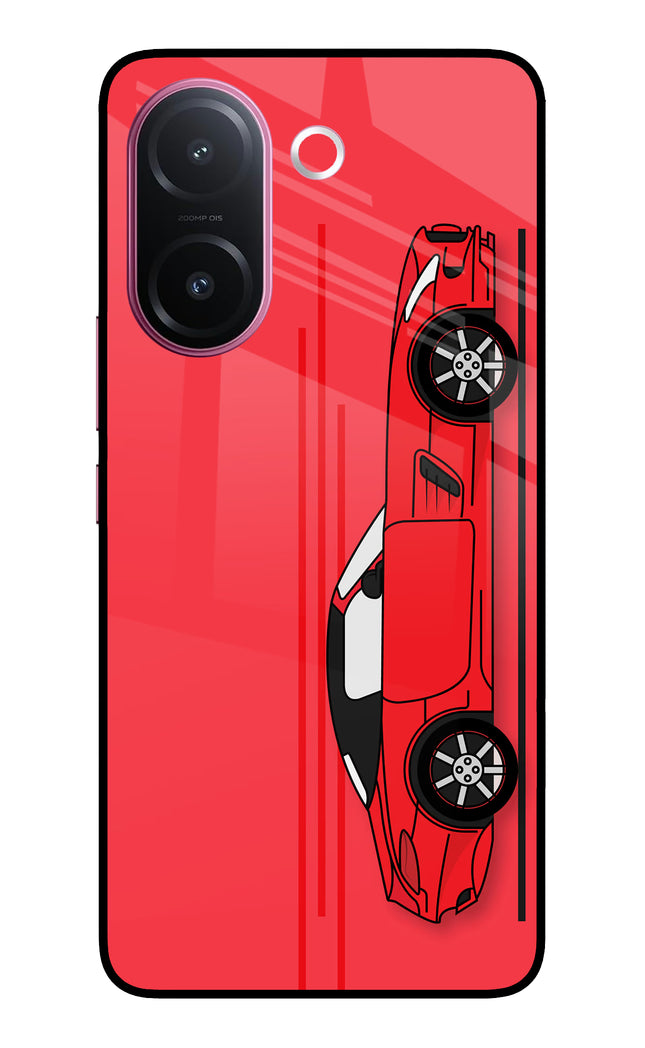 Red Velocity Vivo V60e 5G Metal Case Back Cover by Casekaro