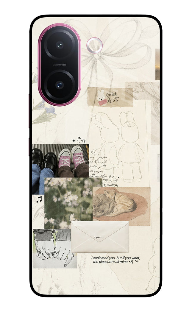 Soft Aesthetic Vivo V60e 5G Metal Case Back Cover by Casekaro