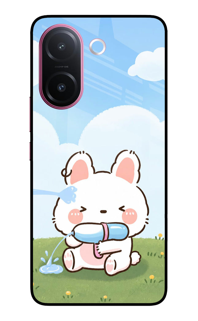 Bunny Treat Vivo V60e 5G Metal Case Back Cover by Casekaro
