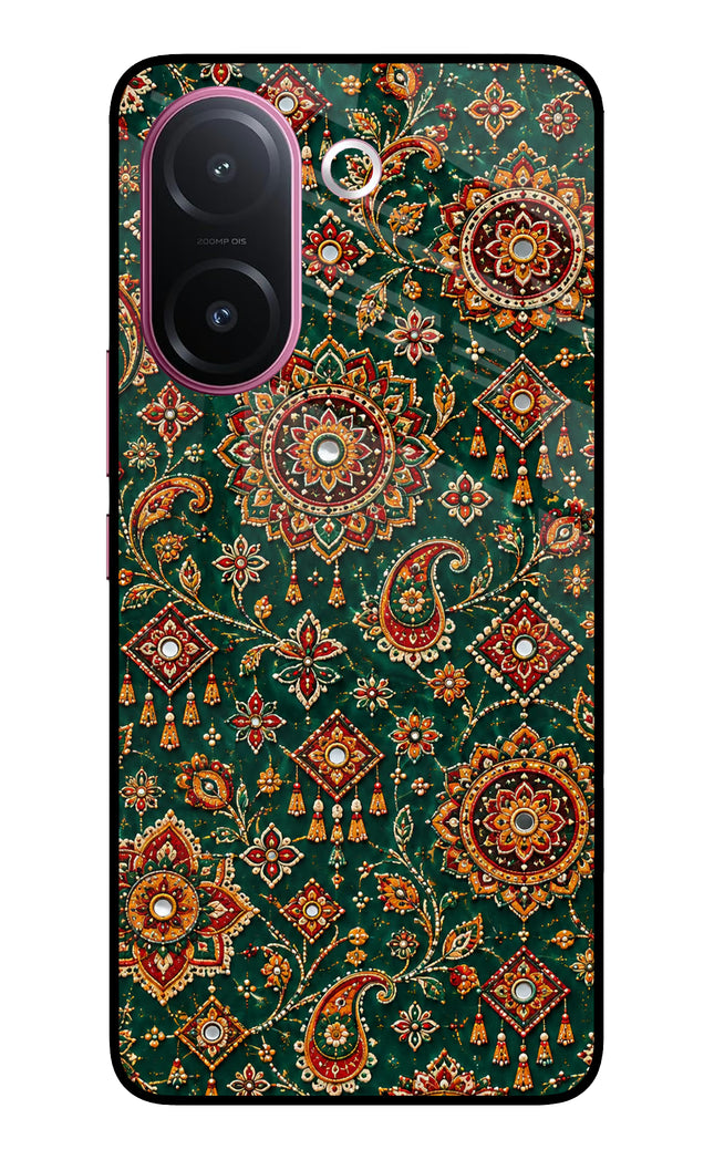 Green Pataka Vivo V60e 5G Metal Case Back Cover by Casekaro