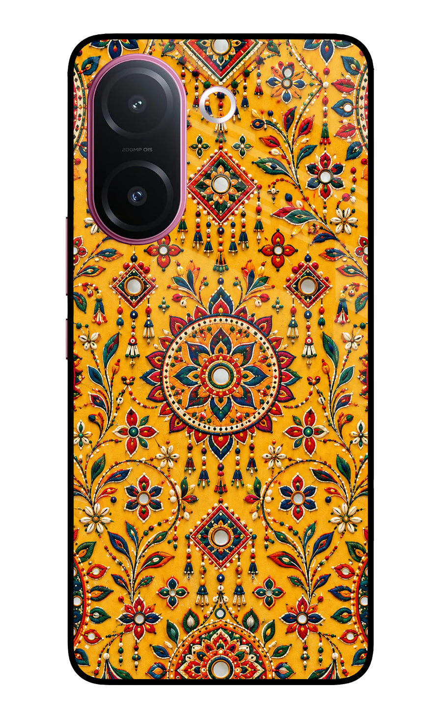 Sunlit Aura Vivo V60e 5G Back Cover, Metal case