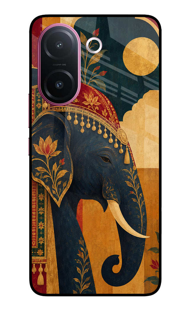 Royal Elephant Vivo V60e 5G Metal Case Back Cover by Casekaro