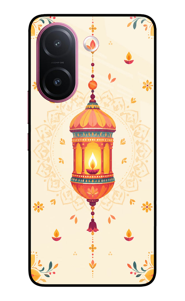 Golden Lantern Vivo V60e 5G Metal Case Back Cover by Casekaro