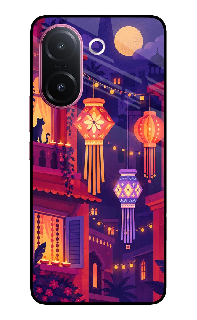 Lantern Lane Vivo V60e 5G Metal Case Back Cover by Casekaro