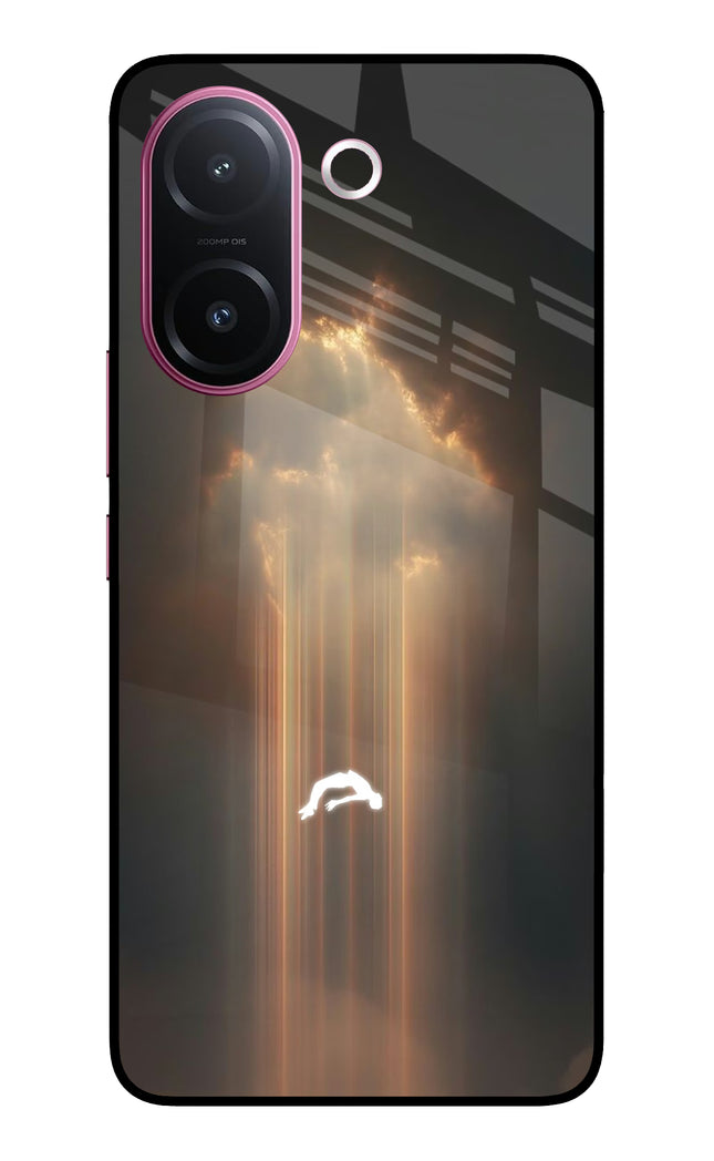 Heavenly Beam Vivo V60e 5G Metal Case Back Cover by Casekaro