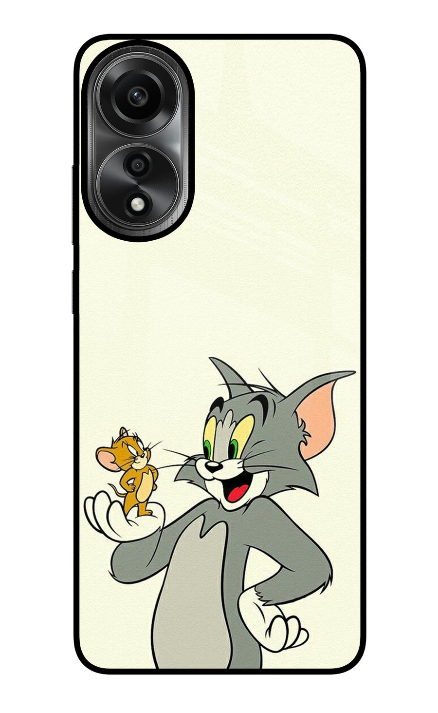 Tom & Jerry Oppo A78 4G Back Cover, Metal case