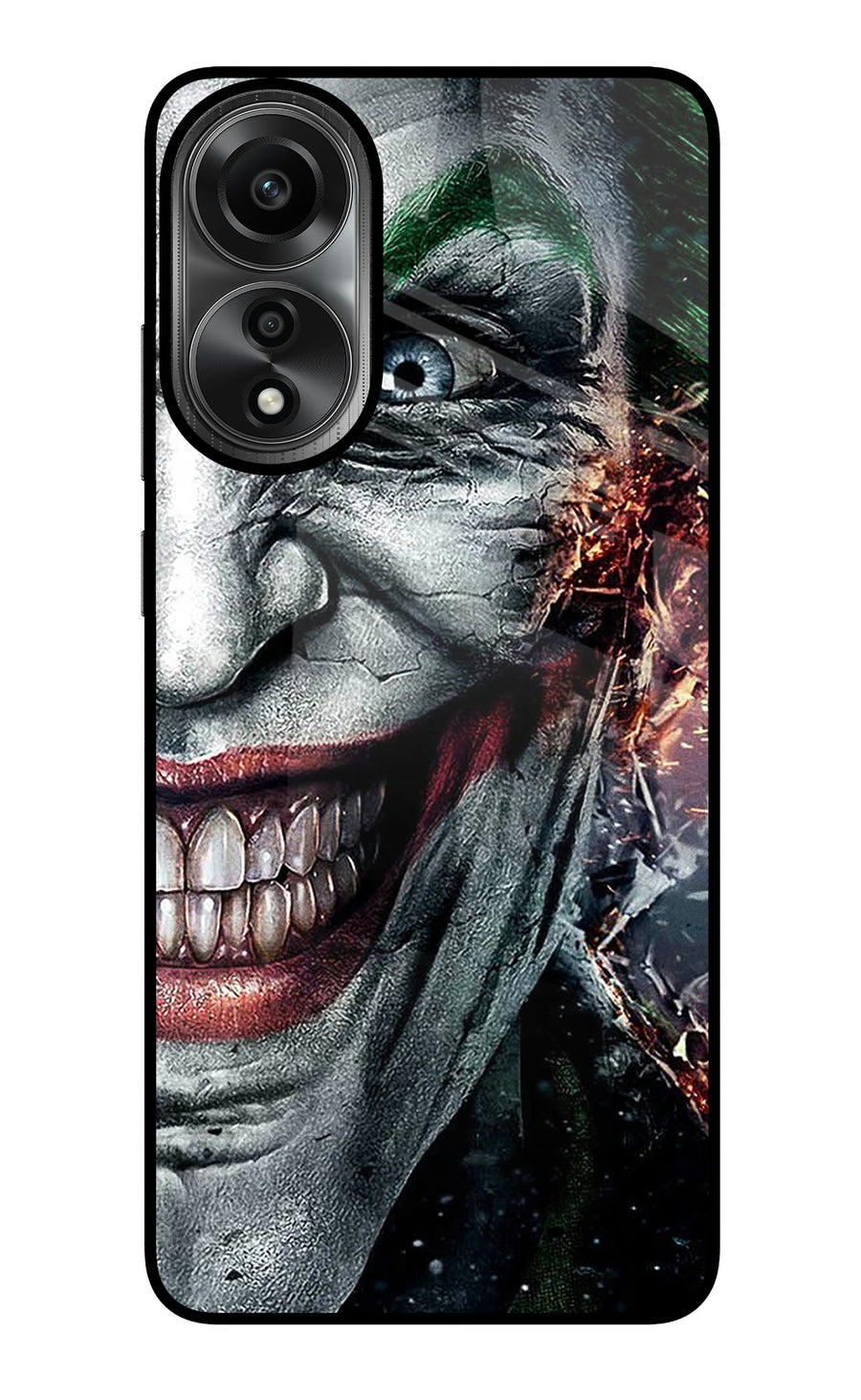 Joker Cam Oppo A78 4G Back Cover, Metal case