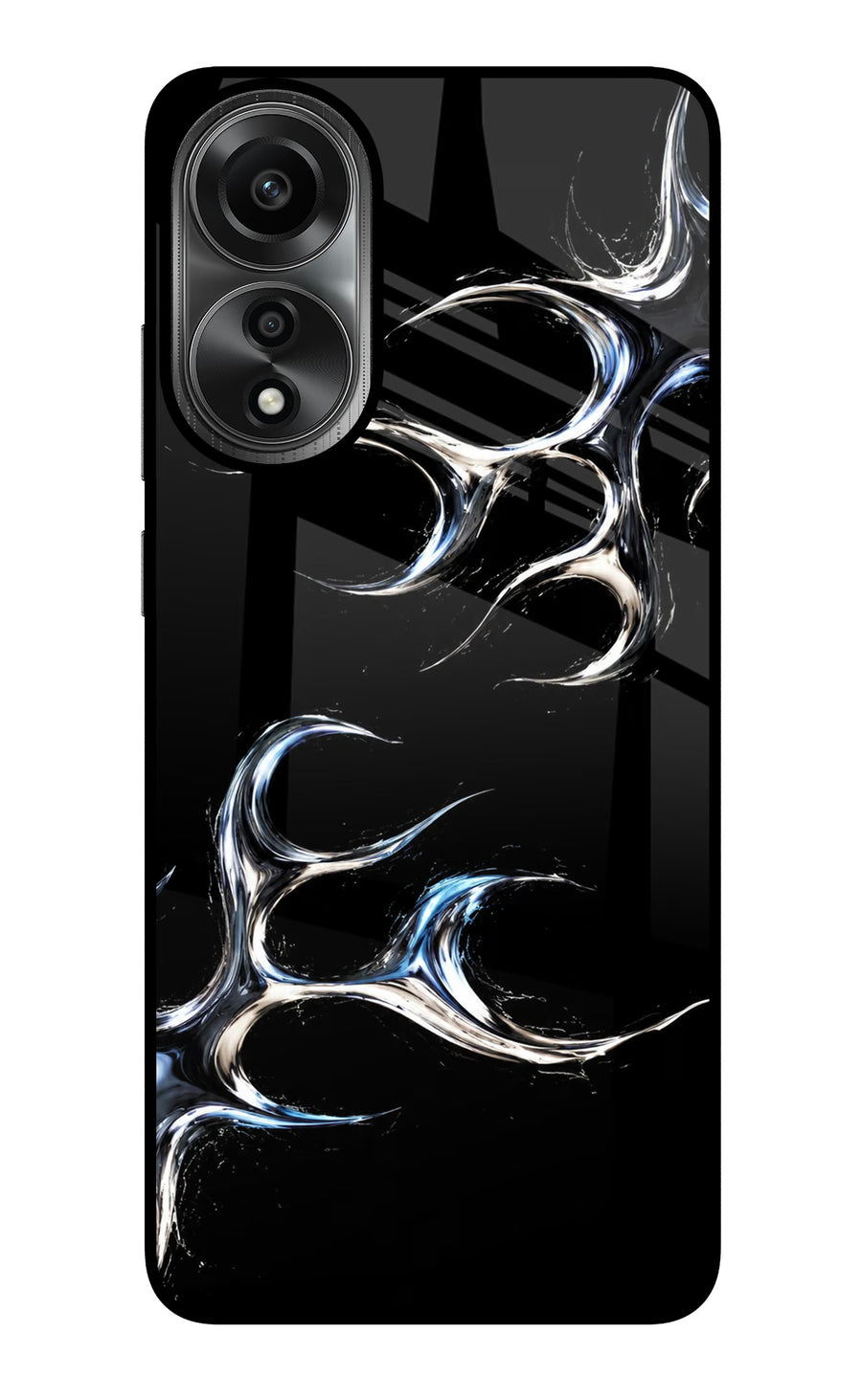 Chrome Tribal Oppo A78 4G Back Cover, Metal case