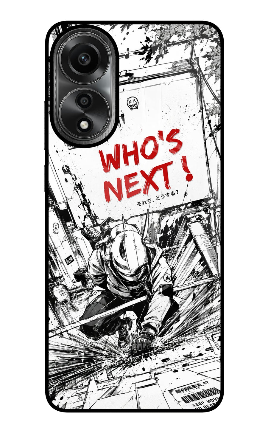 Who's Next Oppo A78 4G Back Cover, Metal case