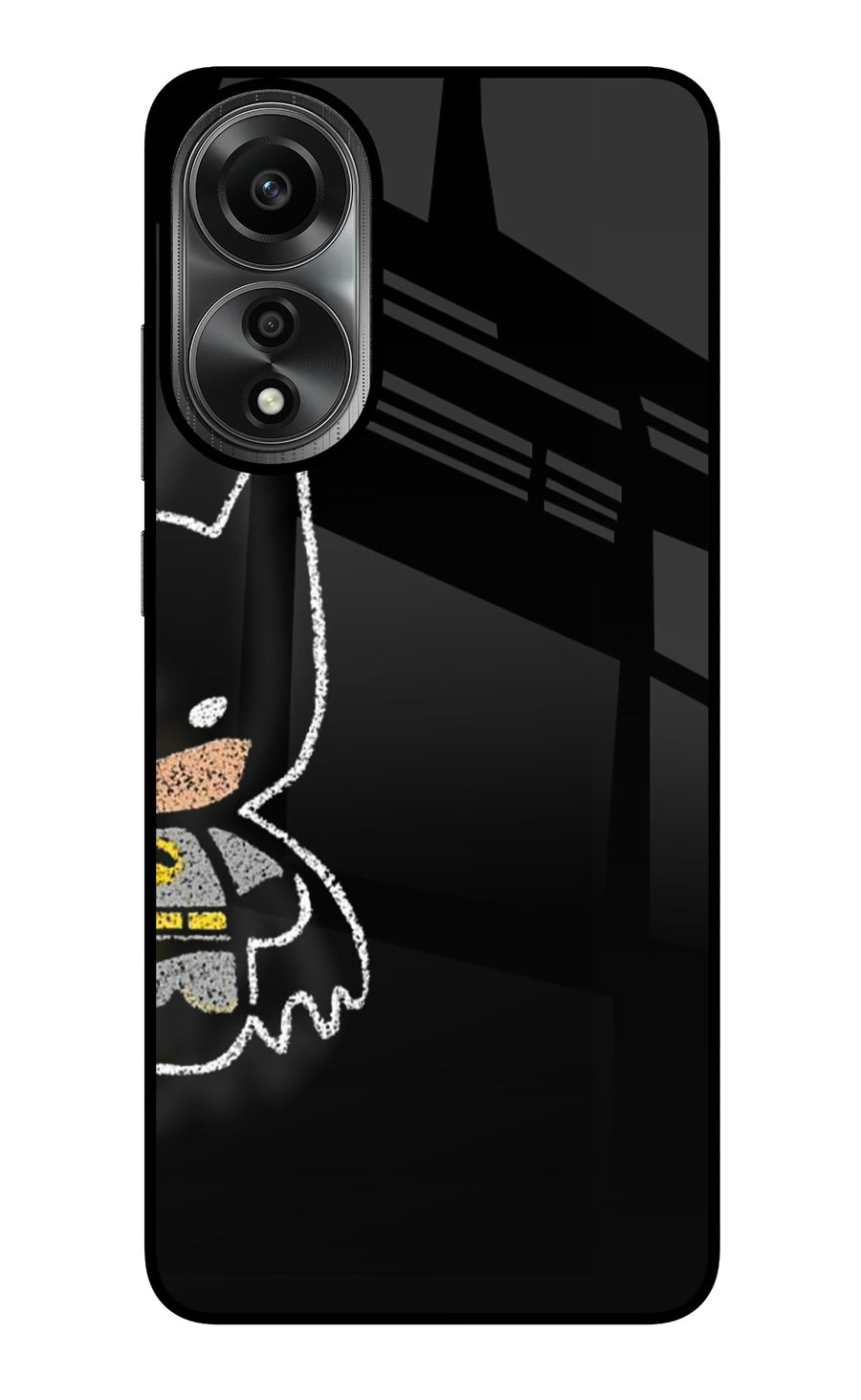 Bat Kitty Oppo A78 4G Back Cover, Metal case