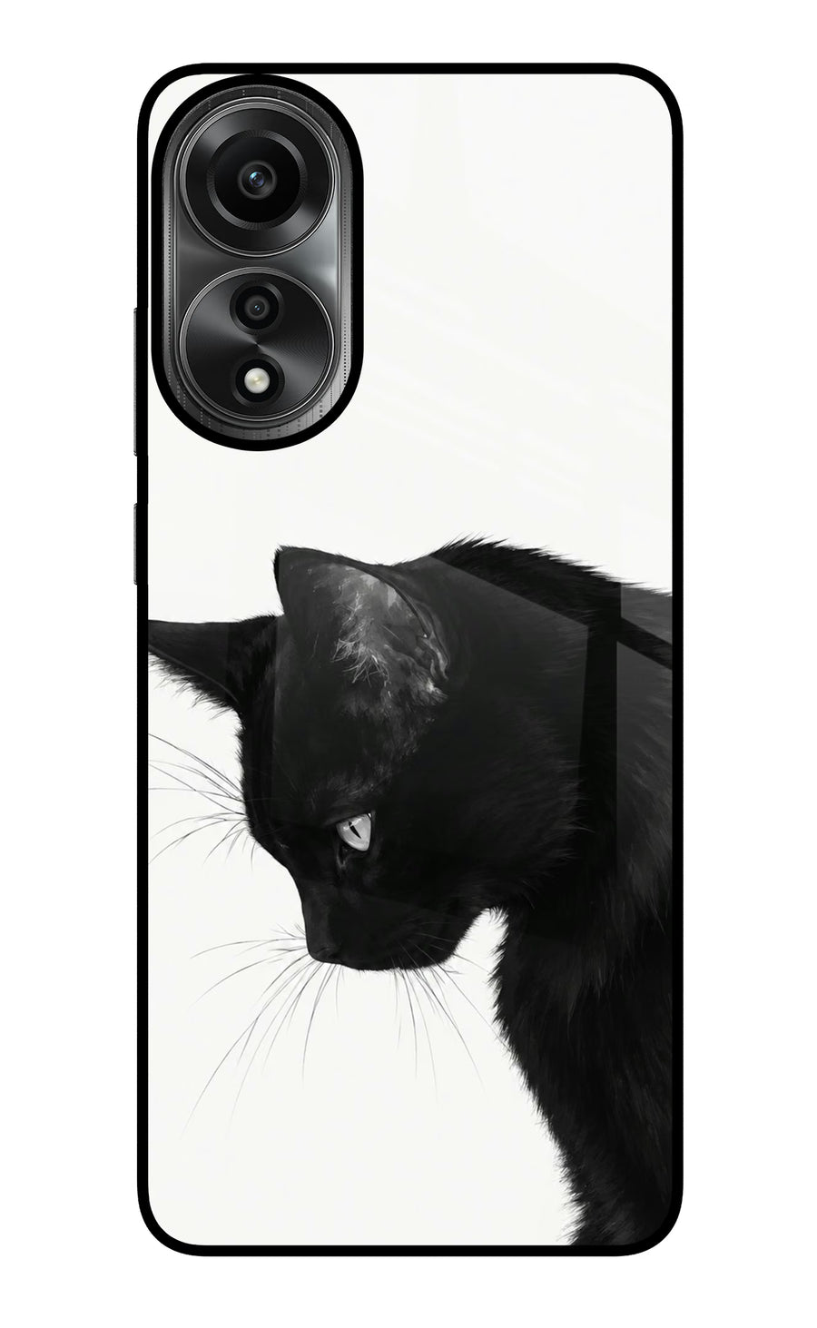 Shadow Gaze Oppo A78 4G Back Cover, Metal case