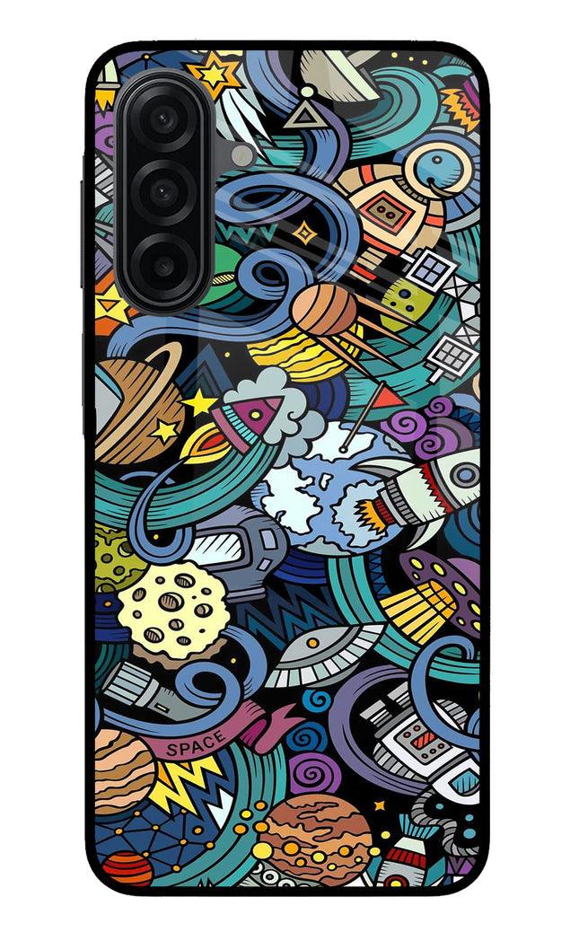 Space Abstract Samsung M17 5G Metal Case Back Cover by Casekaro