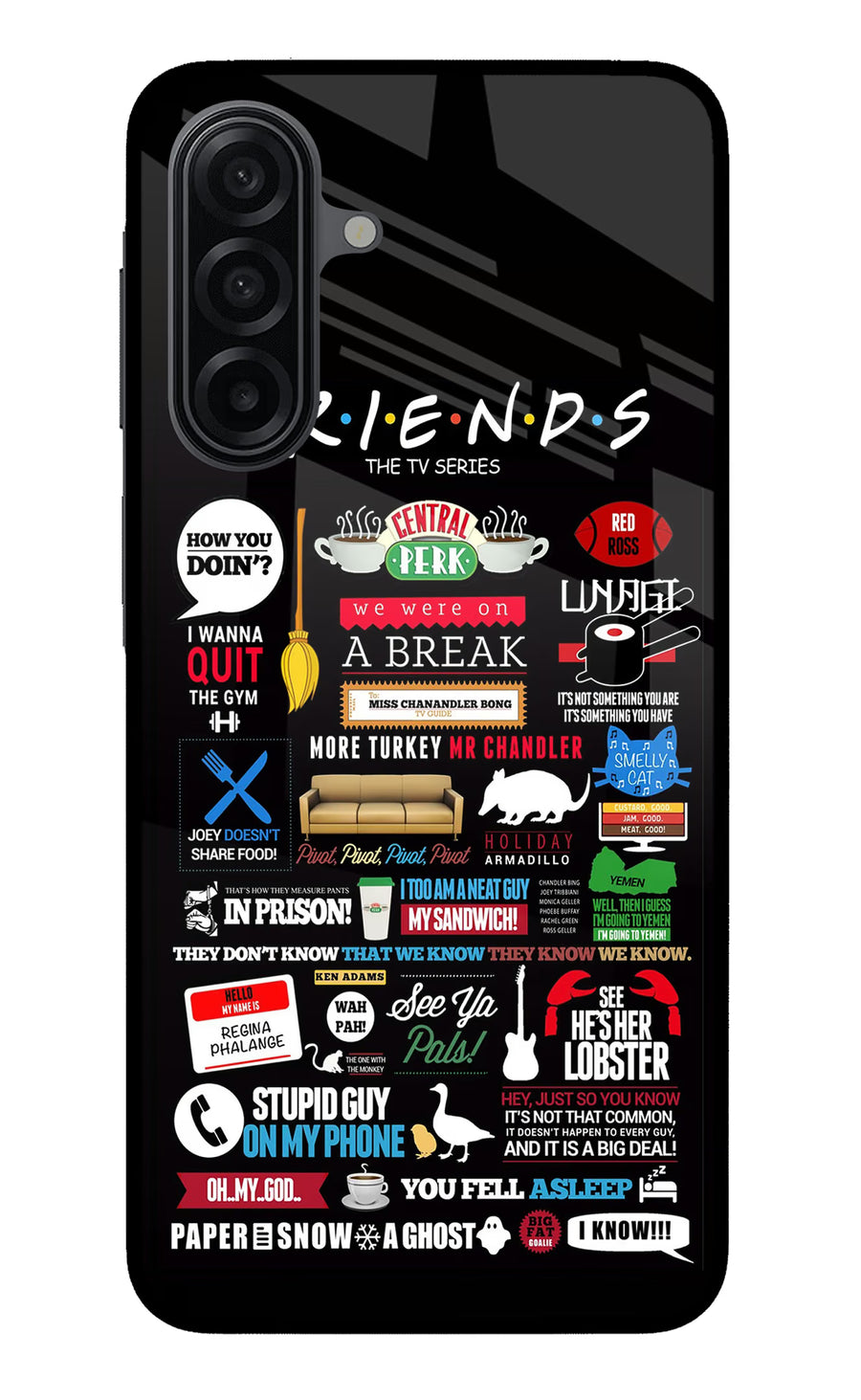 FRIENDS Samsung M17 5G Back Cover, Metal case