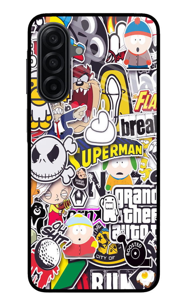 Sticker Bomb Samsung M17 5G Metal Case Back Cover by Casekaro