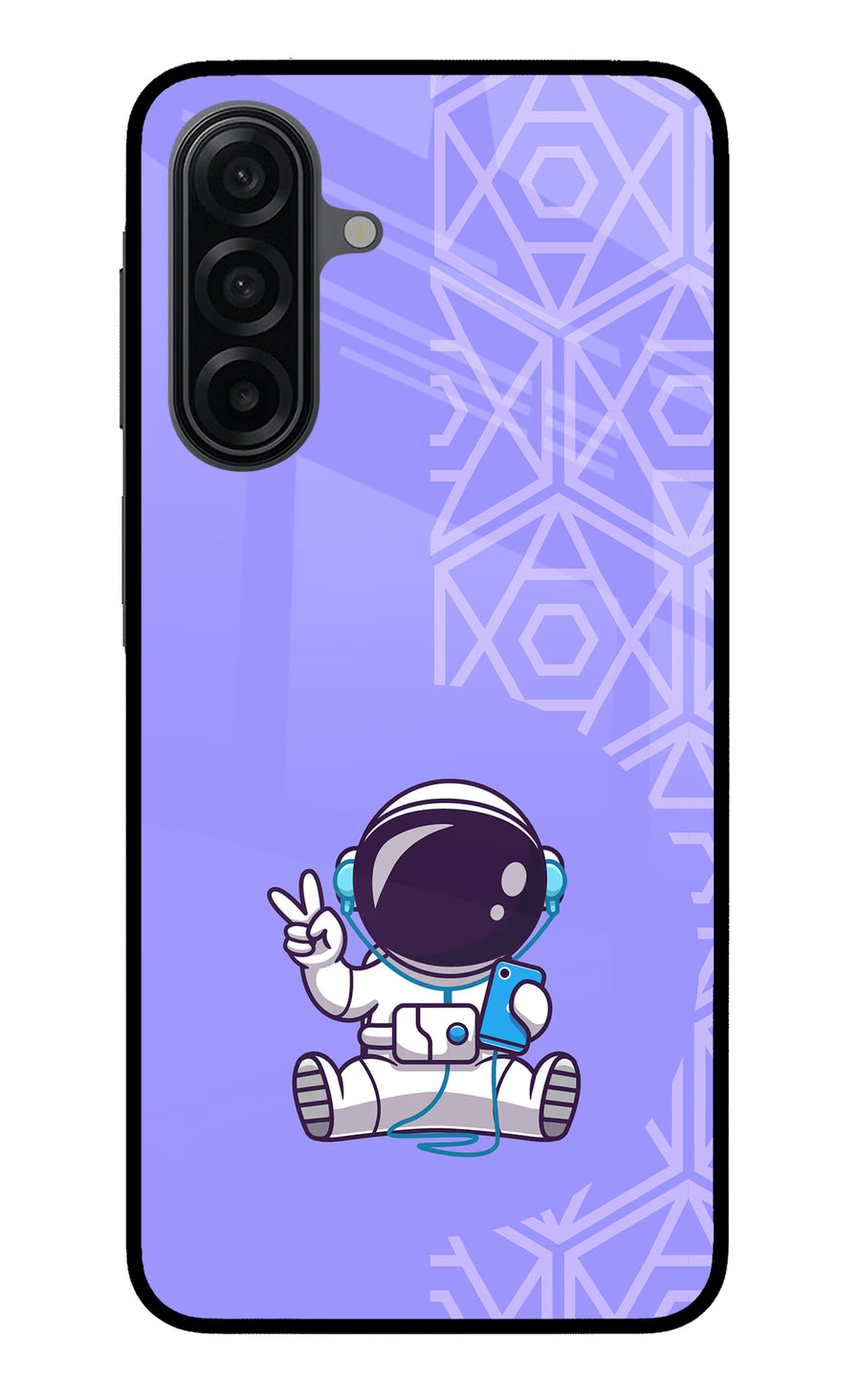 Cute Astronaut Chilling Samsung M17 5G Back Cover, Metal case