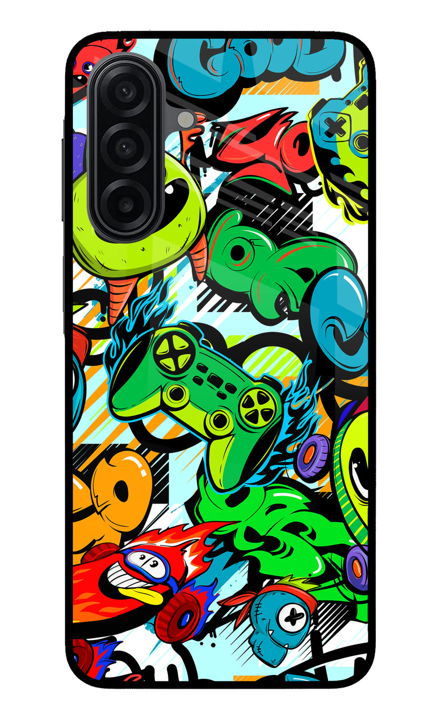 Game Doodle Samsung M17 5G Back Cover, Metal case