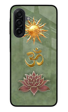 Om & Lotus Samsung M17 5G Metal Case Back Cover by Casekaro
