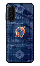Koi Blue Samsung M17 5G Metal Case Back Cover by Casekaro