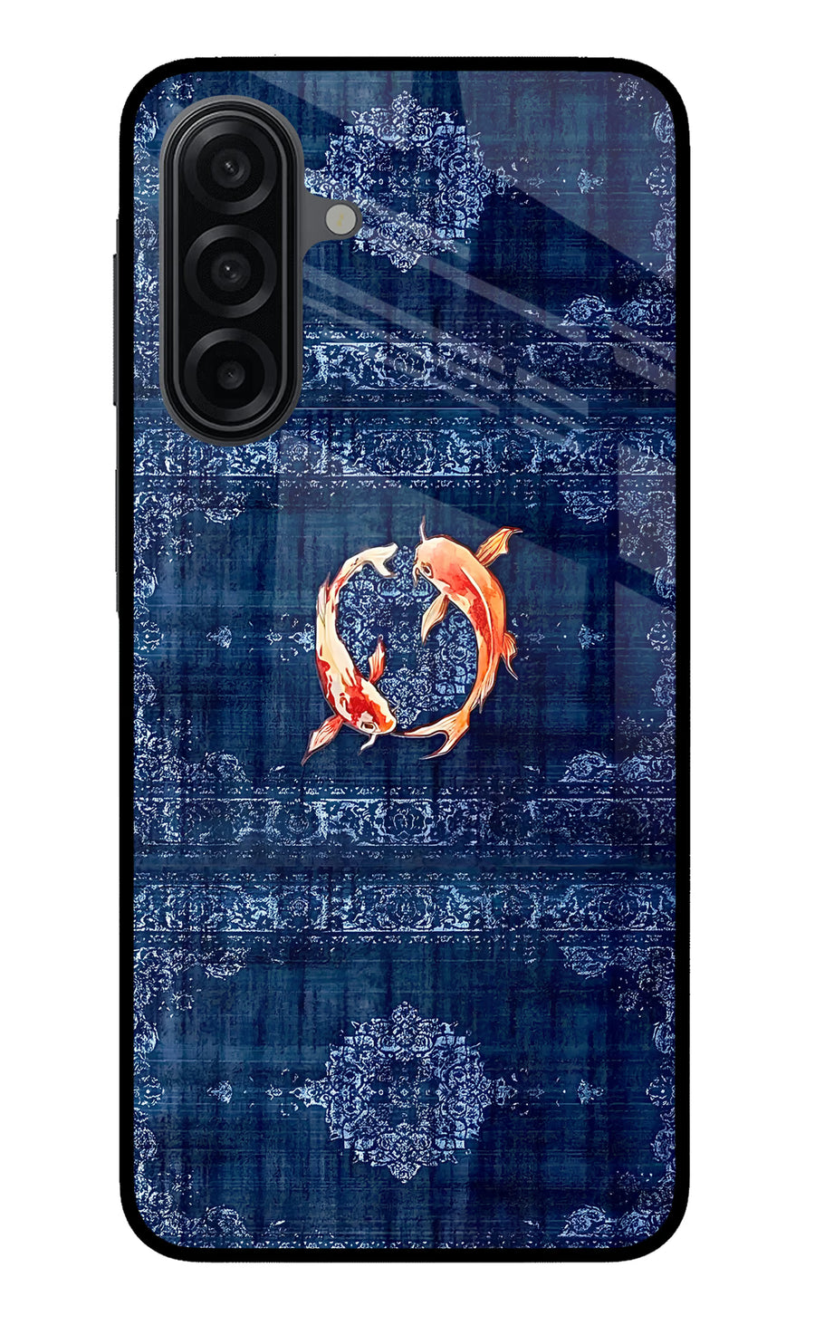 Koi Blue Samsung M17 5G Back Cover, Metal case