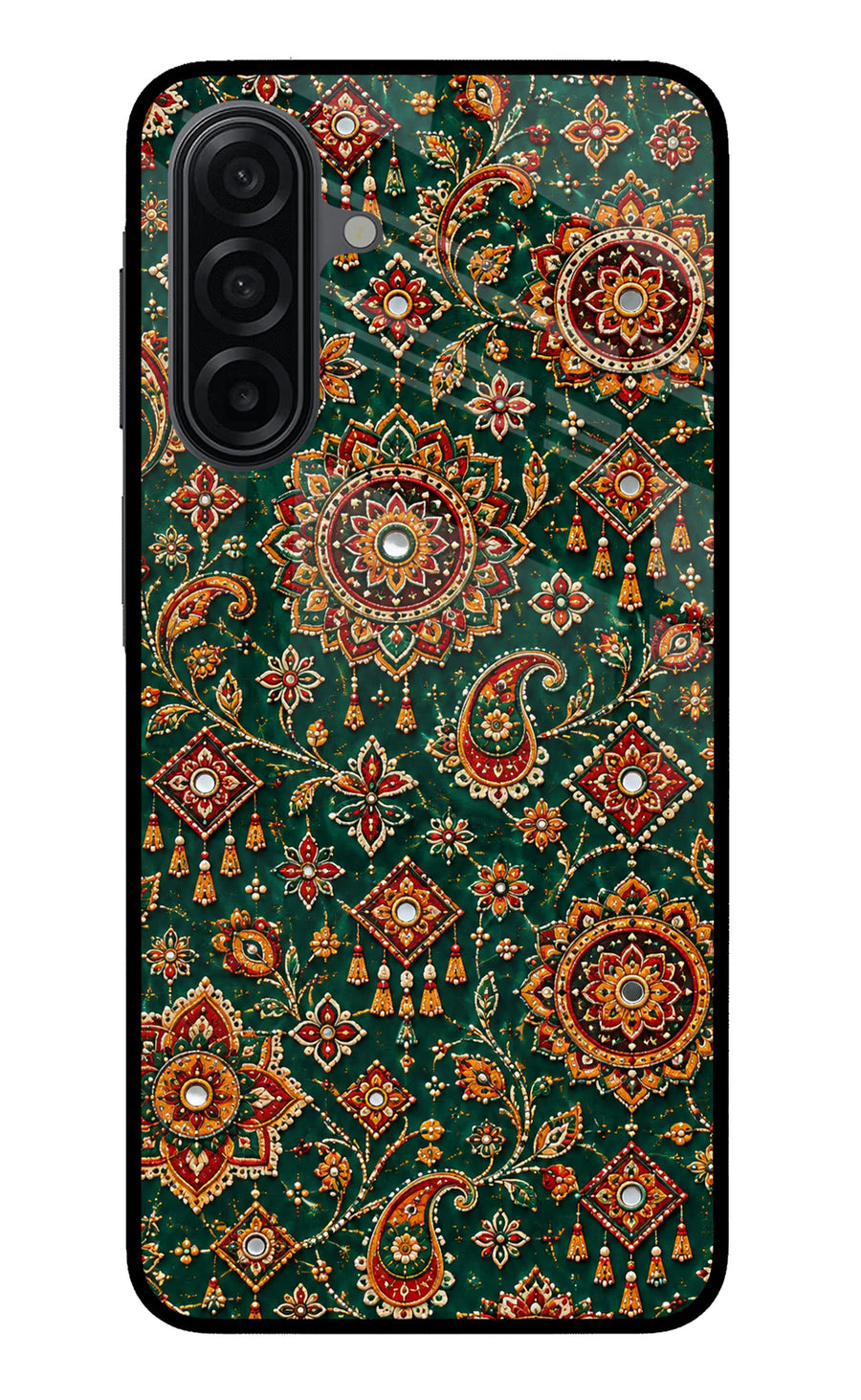 Green Pataka Samsung M17 5G Back Cover, Metal case